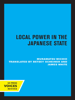 cover image of Local Power in the Japanese State